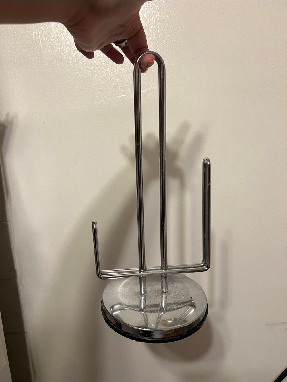 Chrome Paper Towel Holder - Silver